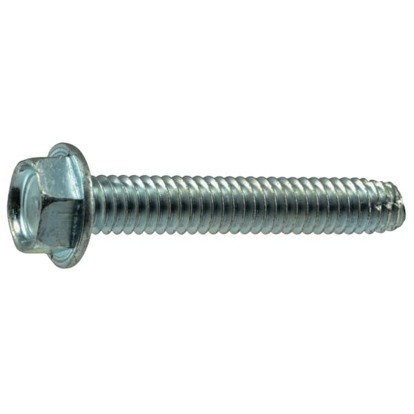 Midwest Fastener Sheet Metal Screw, #8 x 1 in, Zinc Plated Steel Flange Hex Head External Hex Drive, 25 PK 32168 - main